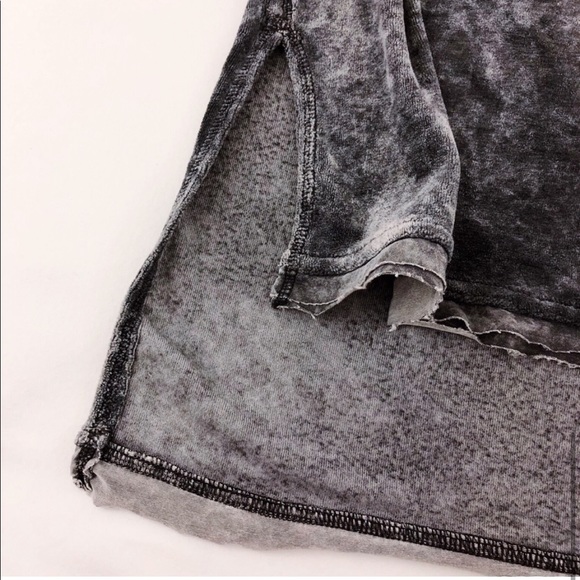 FREE PEOPLE Washed Velvet Doran Tee Gray S - Picture 6 of 8